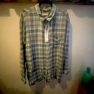 NWT Treasure and Bond boyfriend flannel